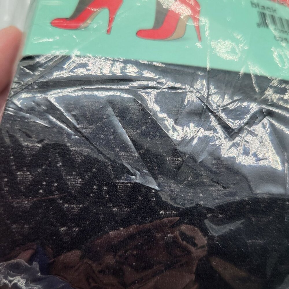 Assets by Sara Blakely Spanx Brand Shaping Tights Textured Wishbone Black SZ 1 - Picture 6 of 8